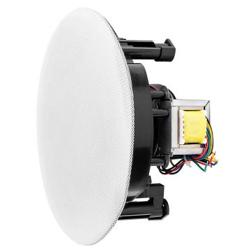 6.5" Trimless 70V In-Ceiling Speaker (20W, 10W, 5W, 2.5W Taps) / 8Ohm 100W (Single) ACE600ST